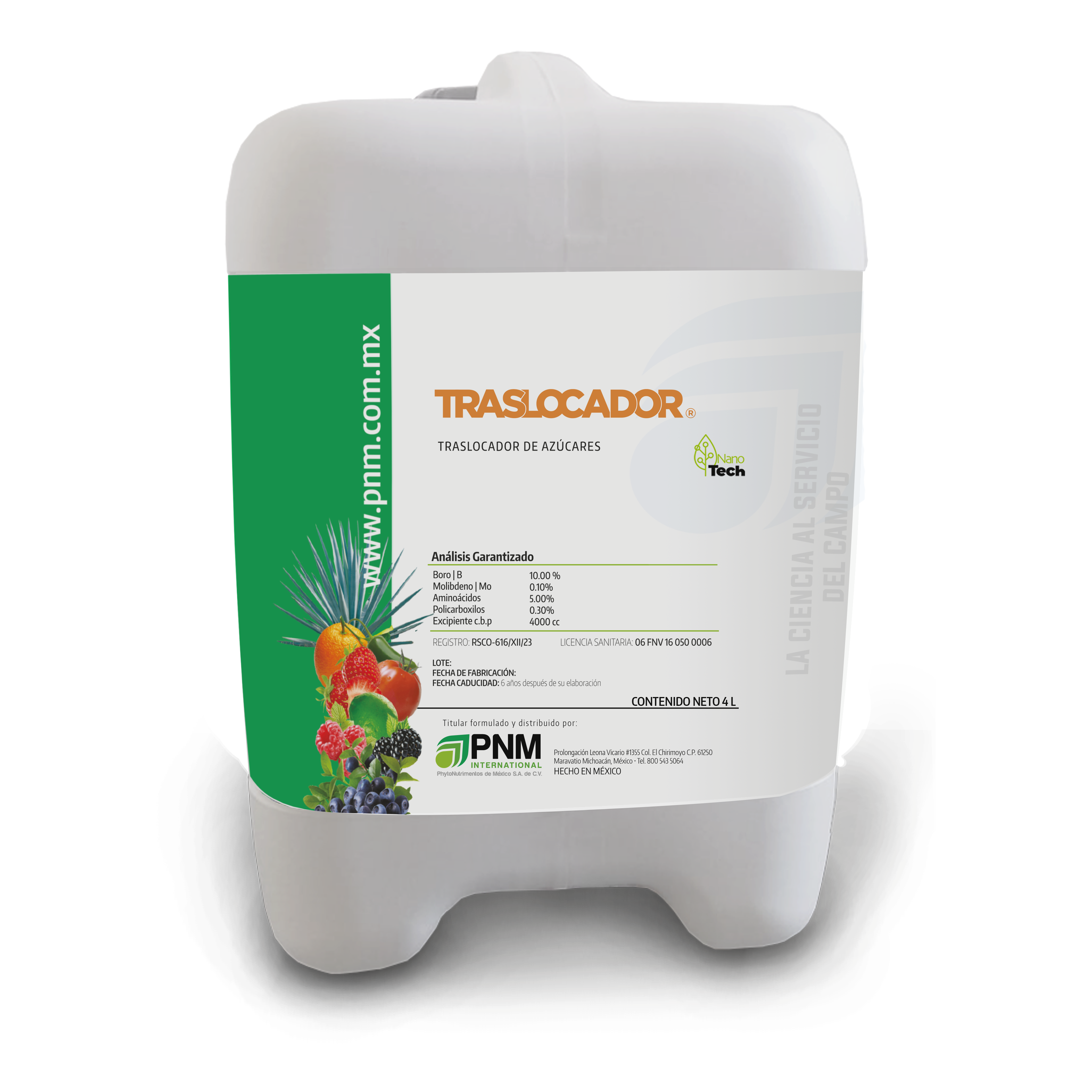 ENVASE TRASLOCADOR