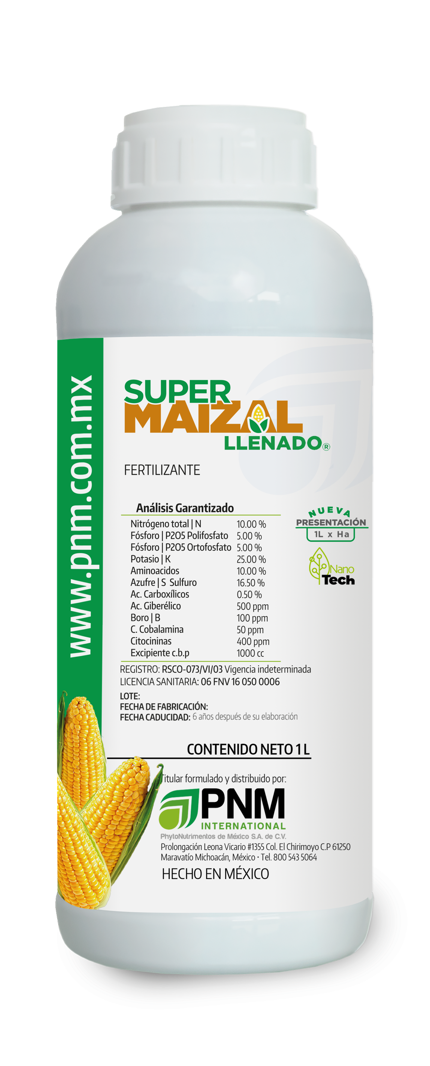 ENVASE SUPER MAIZAL LLENADO 1LT